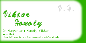 viktor homoly business card